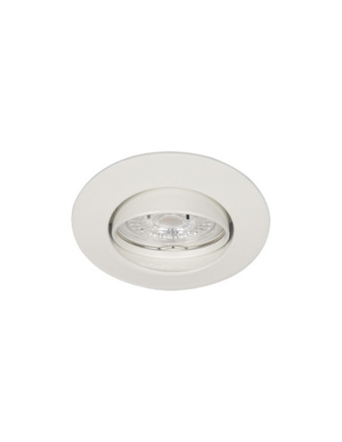 Spot encastrable BE BETTER à bague GU10 rond orientable blanc IP20 - Europole 2310