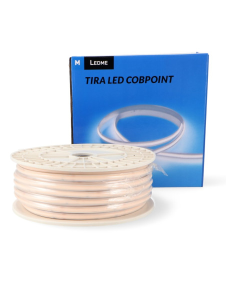 Ruban LED 230V COB 10W/m 4000K IP65 bobine 50 m - Ledme LM2662 | Brico Elect
