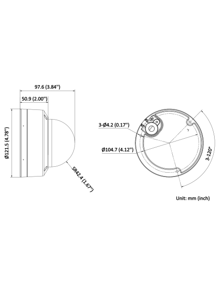 Hikvision DS-2CD2146G2H-ISU caméra dôme IP 4 MP AcuSense
