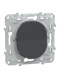 Schneider S340206 Ovalis poussoir anthracite