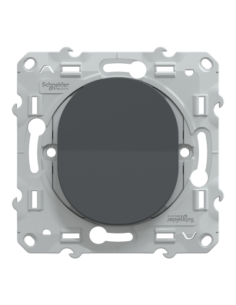 Schneider S340206 Ovalis poussoir anthracite 2