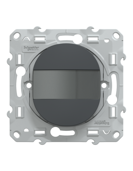 Poussoir porte-étiquette Ovalis anthracite Schneider S340266