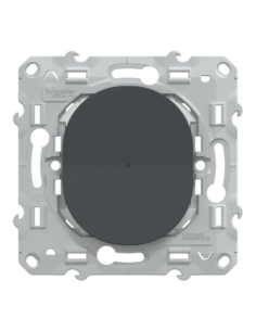 Schneider S340530W Wiser Ovalis poussoir connecté anthracite 2