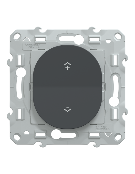 Commande sans fil Wiser Ovalis 2/4 touches anthracite S340531