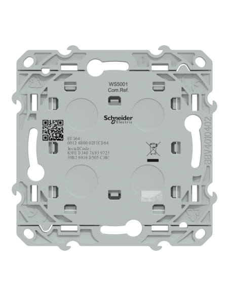 Commande sans fil Wiser Ovalis 2/4 touches anthracite S340531