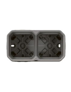 Boîtier saillie Plexo 2 postes IP55 gris - Legrand 069672L