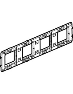 Legrand 080254 - Support Batibox 4 postes 10 modules