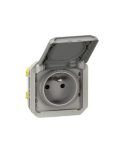 Prise étanche Plexo 16A IP55 gris - Legrand 069551L