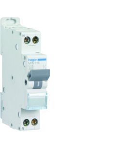 Disjoncteur Hager MFN716 1P+N 16A courbe C 3kA à vis