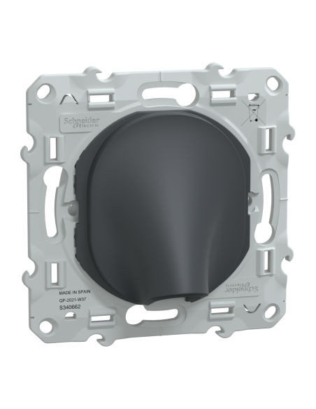 Schneider S340662 Ovalis sortie de câble anthracite
