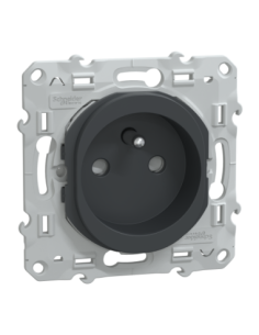 Schneider S340059 Ovalis prise à puits 2P+T anthracite