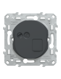 Schneider S340477 Ovalis prise RJ45 cat.6a anthracite 2