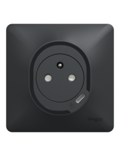 Schneider S340089 Ovalis prise 2P+T USB-C anthracite 2