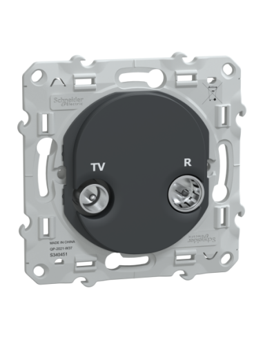 Schneider S340451 Ovalis prise TV-R anthracite