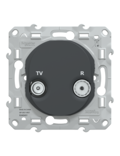 Schneider S340451 Ovalis prise TV-R anthracite 2