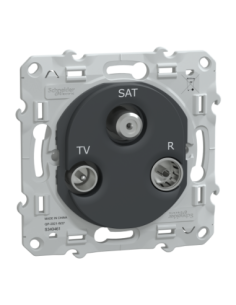 Schneider S340461 Ovalis prise TV-R-SAT anthracite