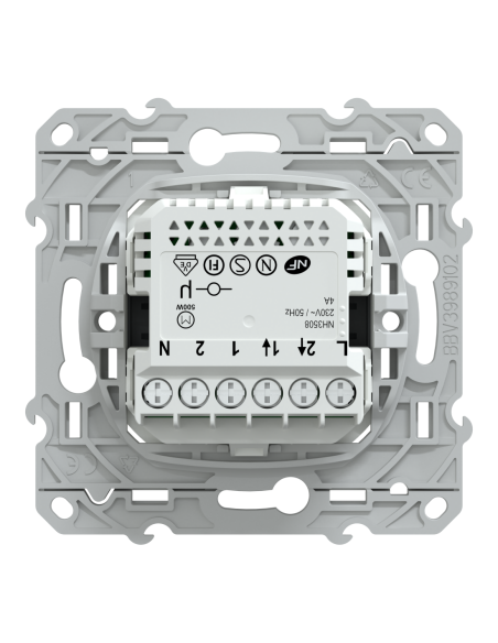 Interrupteur volet roulant connecté Zigbee Wiser Ovalis anthracite Schneider S340567W