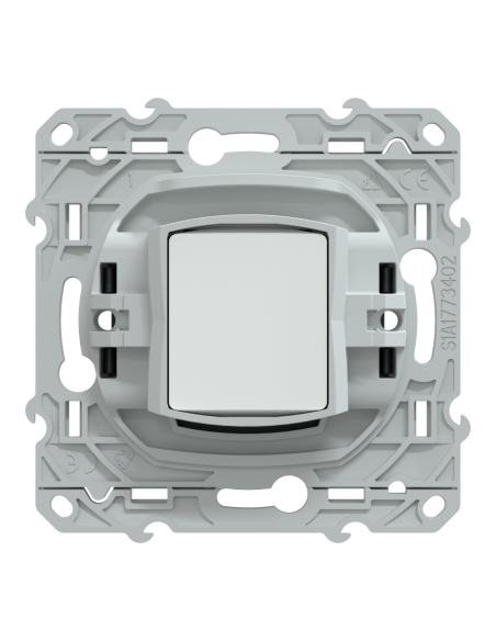 Prise TV simple Ovalis anthracite Schneider S340405
