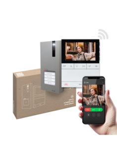Comelit PL8451V - Kit visiophone Quadra People Wi-Fi 2 fils | Brico Elect