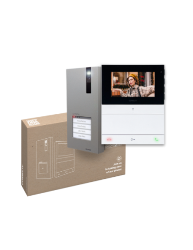 Comelit PL8461VBM - Kit visiophone Quadra People mains libres 2 fils | Brico Elect