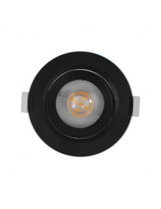 Miidex CARAT 7636201 – spot LED noir encastrable Ø120 mm – vue avant