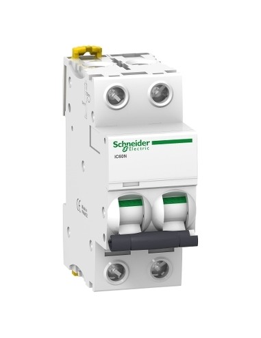 Disjoncteur Schneider iC60N 2P 20A courbe C A9F77220 | Acti9