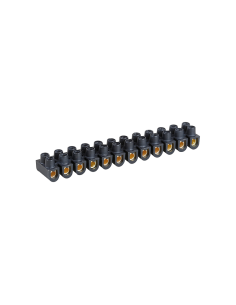 Domino Barrette de 24 connexions en laiton noire 6 mm² prix cassé