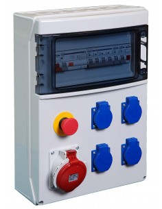Schneider-Electric Panneau 6PC + disjoncteur Dif. 16 A/30mA
