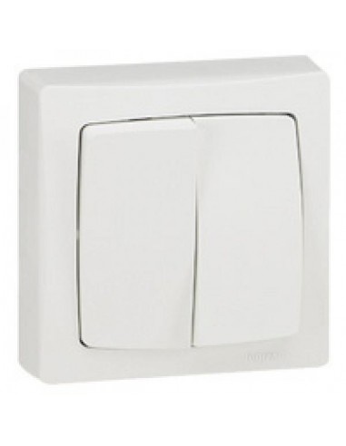 Legrand 086007 Oteo - Va-et-vient + poussoir saillie