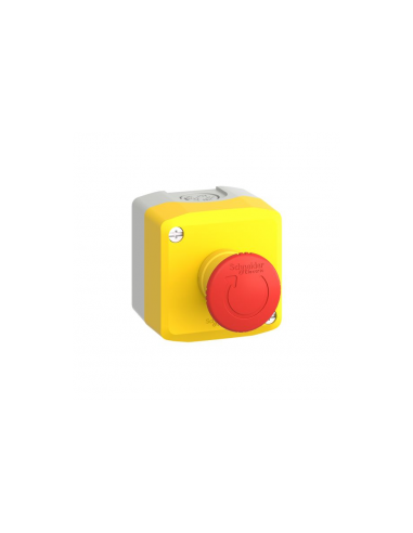 Schneider Electric - XALK178E - Harmony XAL - Arrêt d'urgence Ø40 rouge - 1NO+1NC