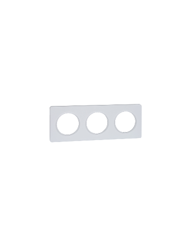 SCHNEIDER - S520806 - Plaque TOUCH Blanc 3 postes