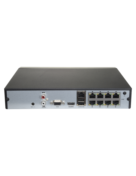 HIKVISION - HWN-4208MH-8P - Enregistreur NVR pour caméra IP 8 CH vidéo / 8 ports PoE