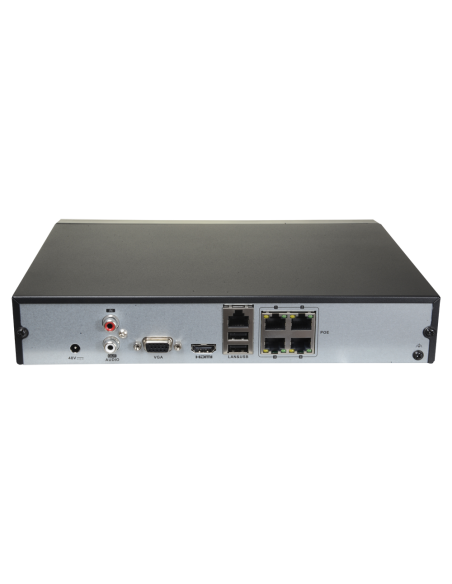 HIKVISION - HWN-4104MH-4P - Enregistreur NVR pour caméra IP 4 CH vidéo / 4 ports PoE