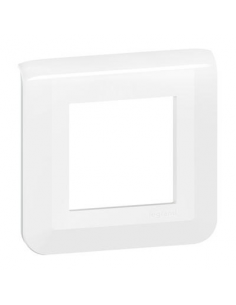 Legrand - 078802L - Plaque de finition Mosaic pour 2 modules blanc