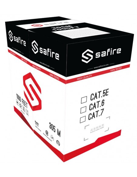 Safire - Cable UTP Cat.6E - 305M - Aluminium