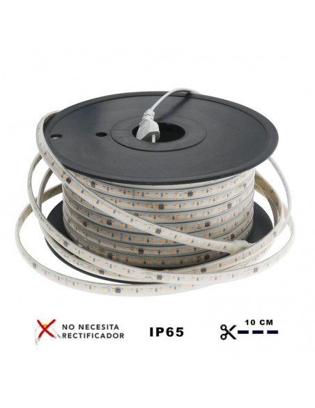 Ledme - LM2346 - Ruban LED 230V SMD2835 12W/m 4000K IP65 – bobine 50 m (Bergamo)