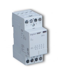 Digital Electric - 04522 - Contacteur 4x25A 400Vac 4NO