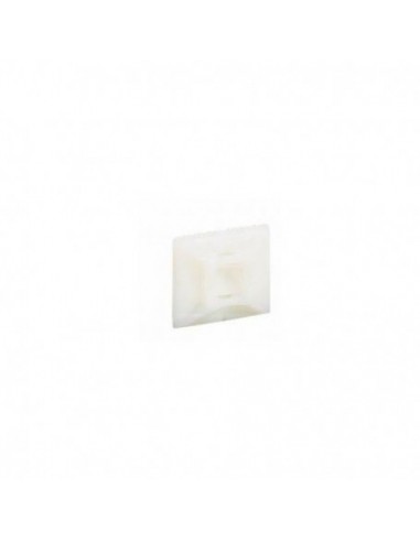 Eur'Ohm - 43140 - Embase adhesive - 4.4mm blanche -  (Sachet de 100)