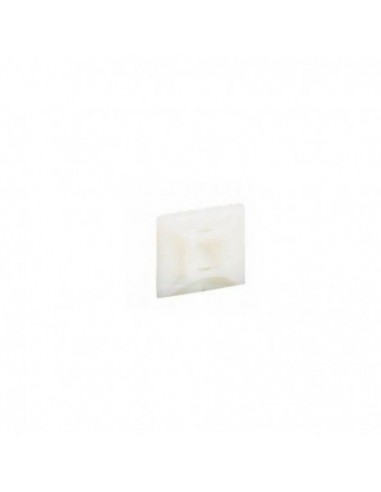 Eur'Ohm 43140 - Embase adhésive blanche 4,4 mm