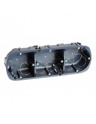 Eur'Ohm 52057 - Boîte encastrement 3 postes P50