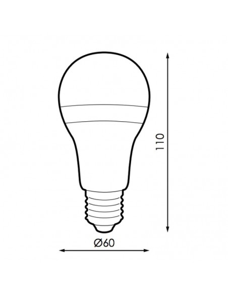 Ledme LM7037 - Ampoule LED E27 A60 10W 3000K 820lm