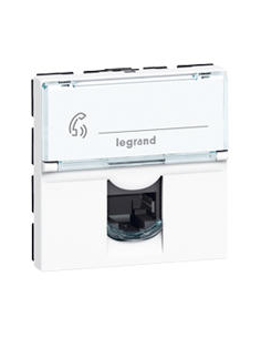 Legrand - 076555 - Prise RJ45 catégorie5e FTP Mosaic 2 modules - blanc