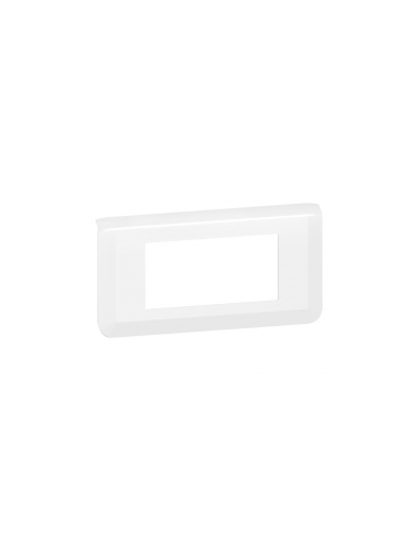 Legrand - 078814L - Plaque de finition horizontale Mosaic pour 4 modules blanc
