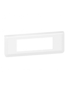 Legrand - 078816L - Plaque de finition horizontale Mosaic pour 6 modules blanc