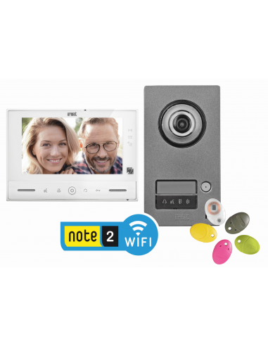 URMET - 1723/95 - Kit vidéo note 2 wifi 1 bouton d'appel