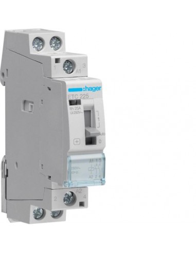 Contacteur Jour/Nuit Hager ETC225 25A 2F 230V - 1 module
