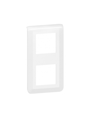 Legrand - 078822L - Plaque de finition verticale Mosaic pour 2x2 modules blanc