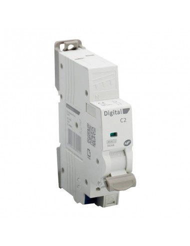 Digital Electric - 01320 - Disjoncteur 1P+N 20A courbe C 4,5kA I-Plug automatique