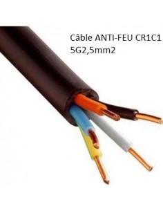 Câble ANTI-FEU CR1C1 5G2,5mm2 - Vente au mètre