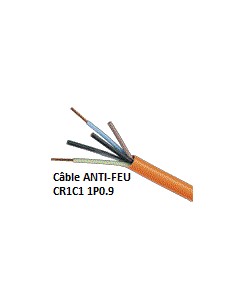 Câble ANTI-FEU CR1C1 1P0.9 - Vente au mètre